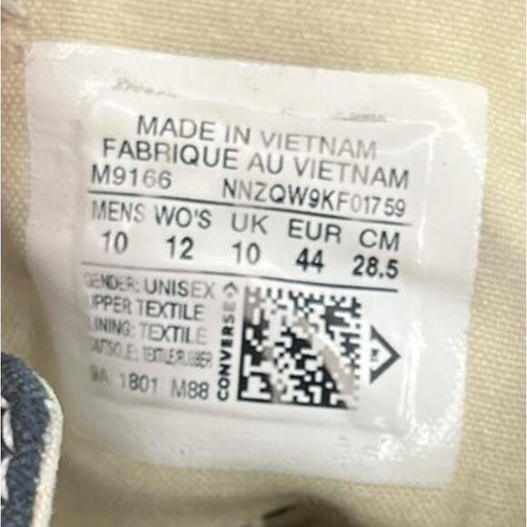 ***SOLD*** Mens Converse All Star CTAS 70 OX Sneakers Size 10 Black White - Picture 6 of 6